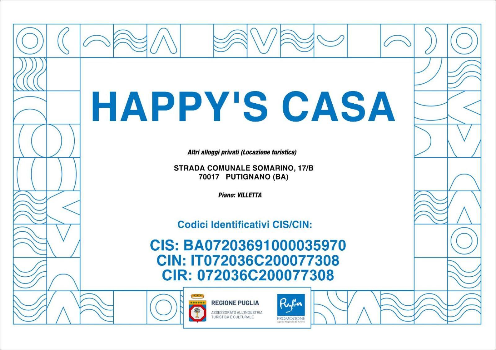 Happy'S Casa Hotell Putignano Exteriör bild